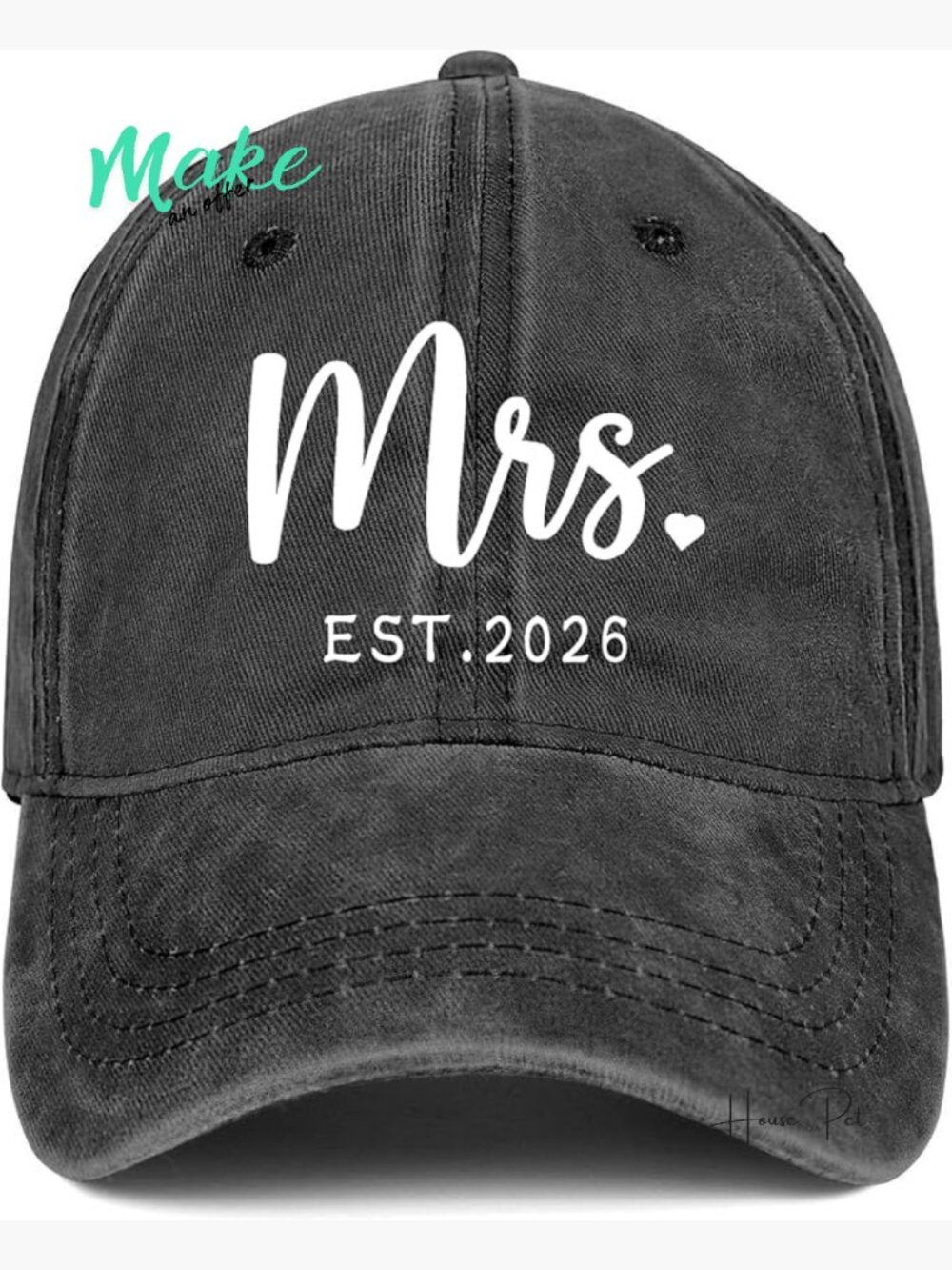 Mrs Bride Baseball Cap Hat Adjustable Cotton Lightweight Breathable